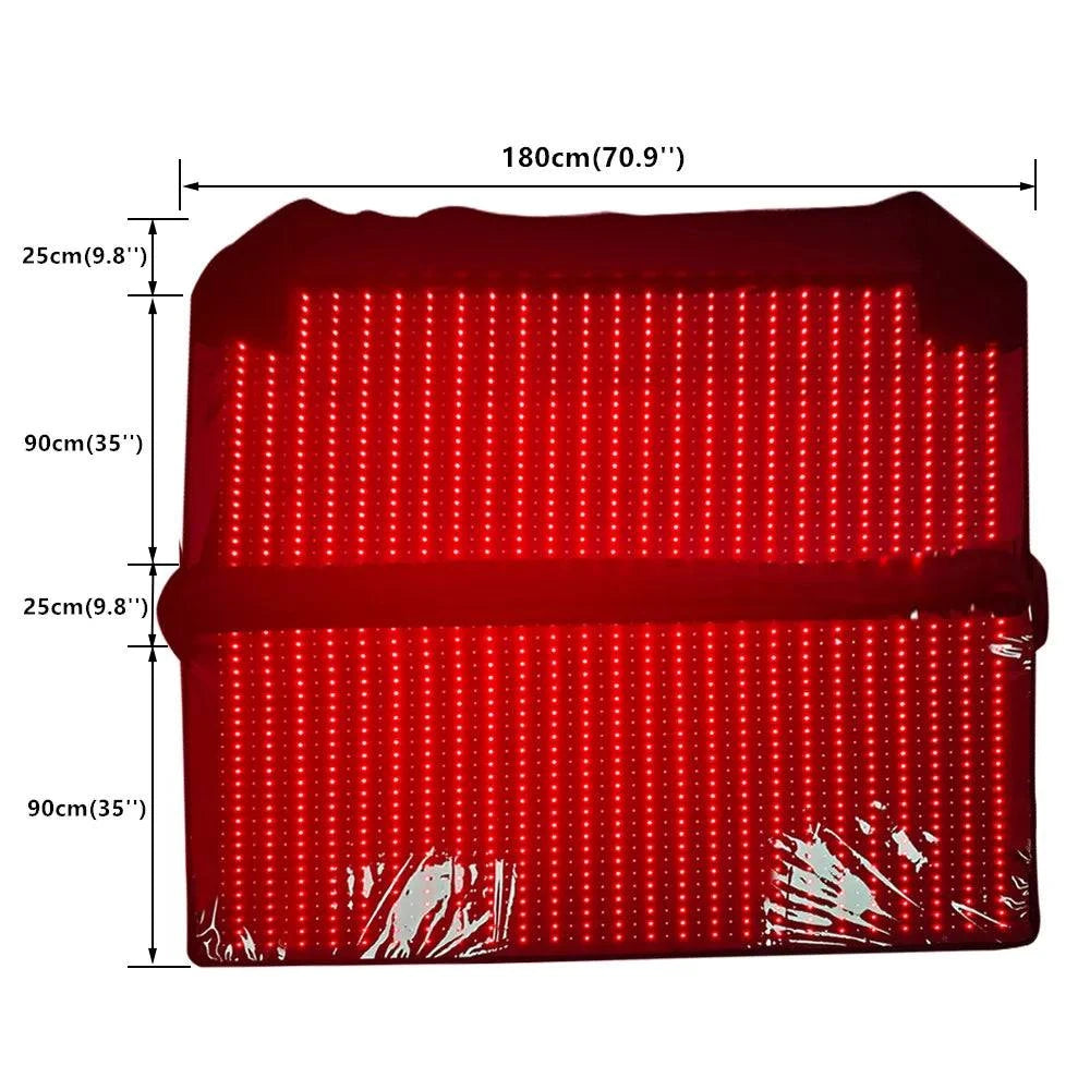 90x180x30cm Full Body Red Light Therapy Mattress for Home Red Light Infrared Light Sleeping Bag