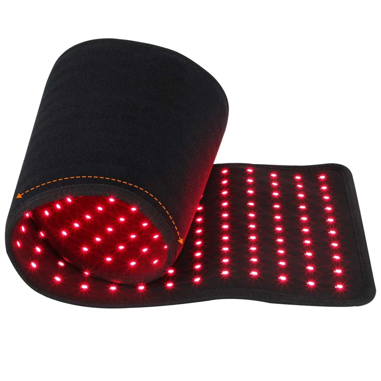 360pcs LED Red Light Therapy Area for Pain Relief 660nm 850nm Red Infrared Light Pad for Waist, Back, Abdomen, Knees, Wrists Mus