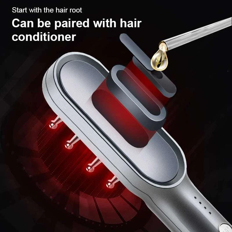 2025 LED Red Light Therapy Electric Massage Comb Hair Growth Applicator Anti-Hair Loss Head Massage Hair Brush Scalp Treatment