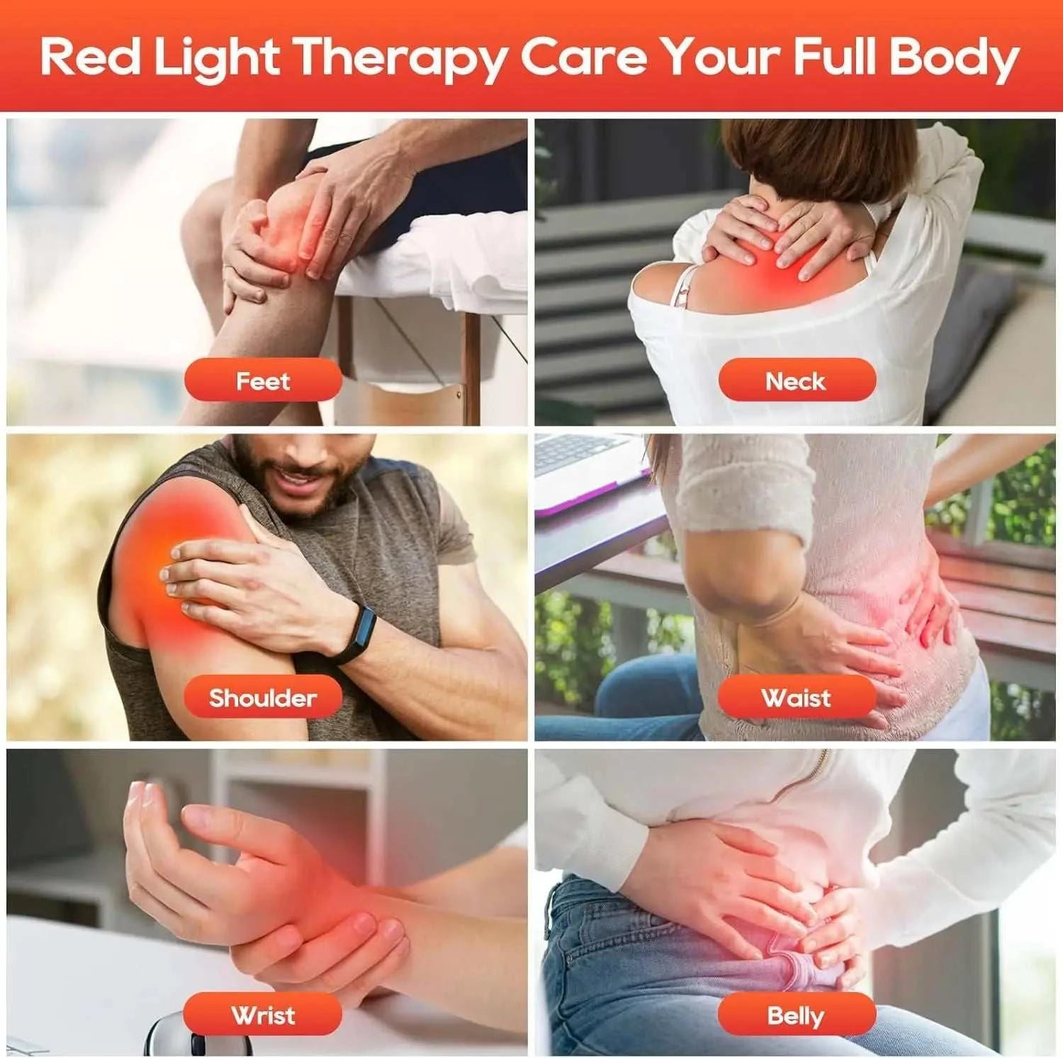 10w Red Light Therapy Panel Lamp for Facial Anti Aging Skin Care Beauty 220LED Light Body Pain Relief Physical Therapy Tools