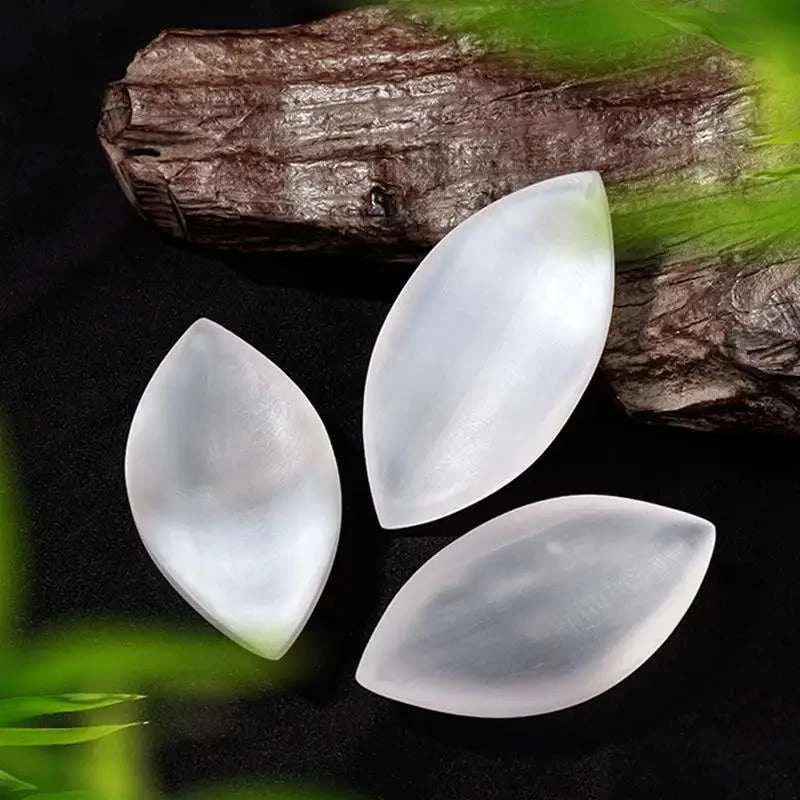 Selenite Tray Crystal Charging Plate Bowl Natural Gypsum Recharging Station For Healing Stones Meditation Cleansing Smudging