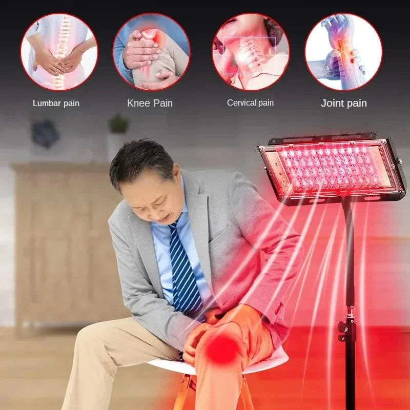 3 in 1 Infrared&Red Light Therapy Lamp with Stand,660&850nm Red Light Therapy for Face, Muscles Pain, Skin, Leg, Joints, Waist