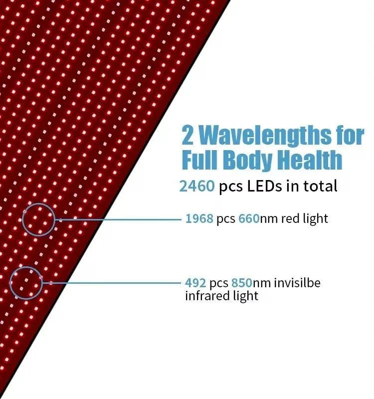 Factory Sales Low Price Full Body Pain Relief Sleeping Bag Near Far Infrared Therapy Red Light Therapy Bed 180x80cm