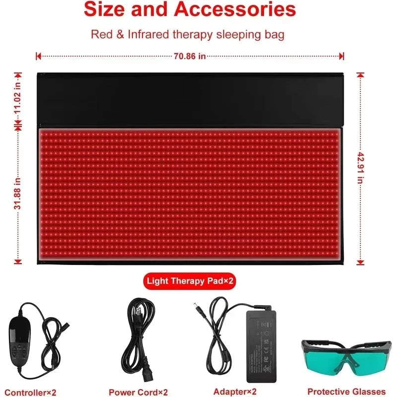 New 2026 red light therapy pad LED full body sauna blanket therapy pad