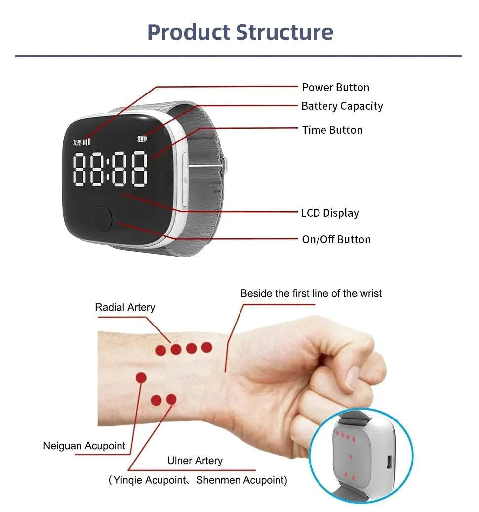 2026 Health care supplies 7 diodes 650nm led light physical therapy equipments red light therapy smart watches