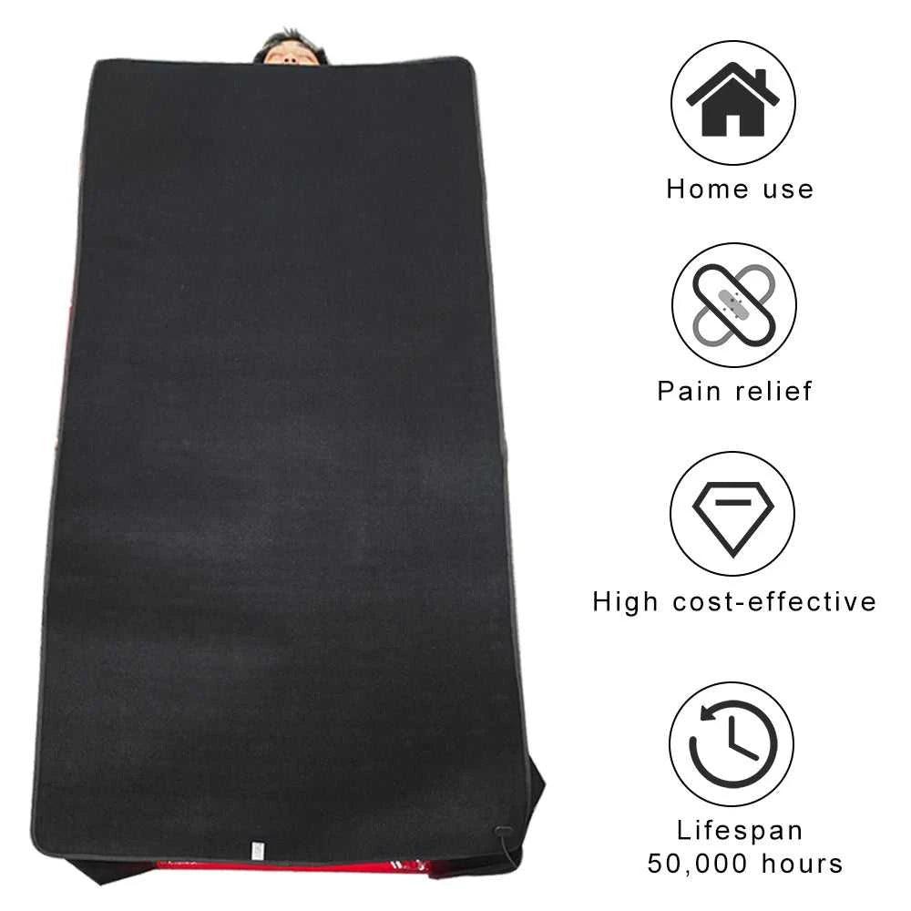 90x180x30cm Full Body Red Light Therapy Mattress for Home Red Light Infrared Light Sleeping Bag