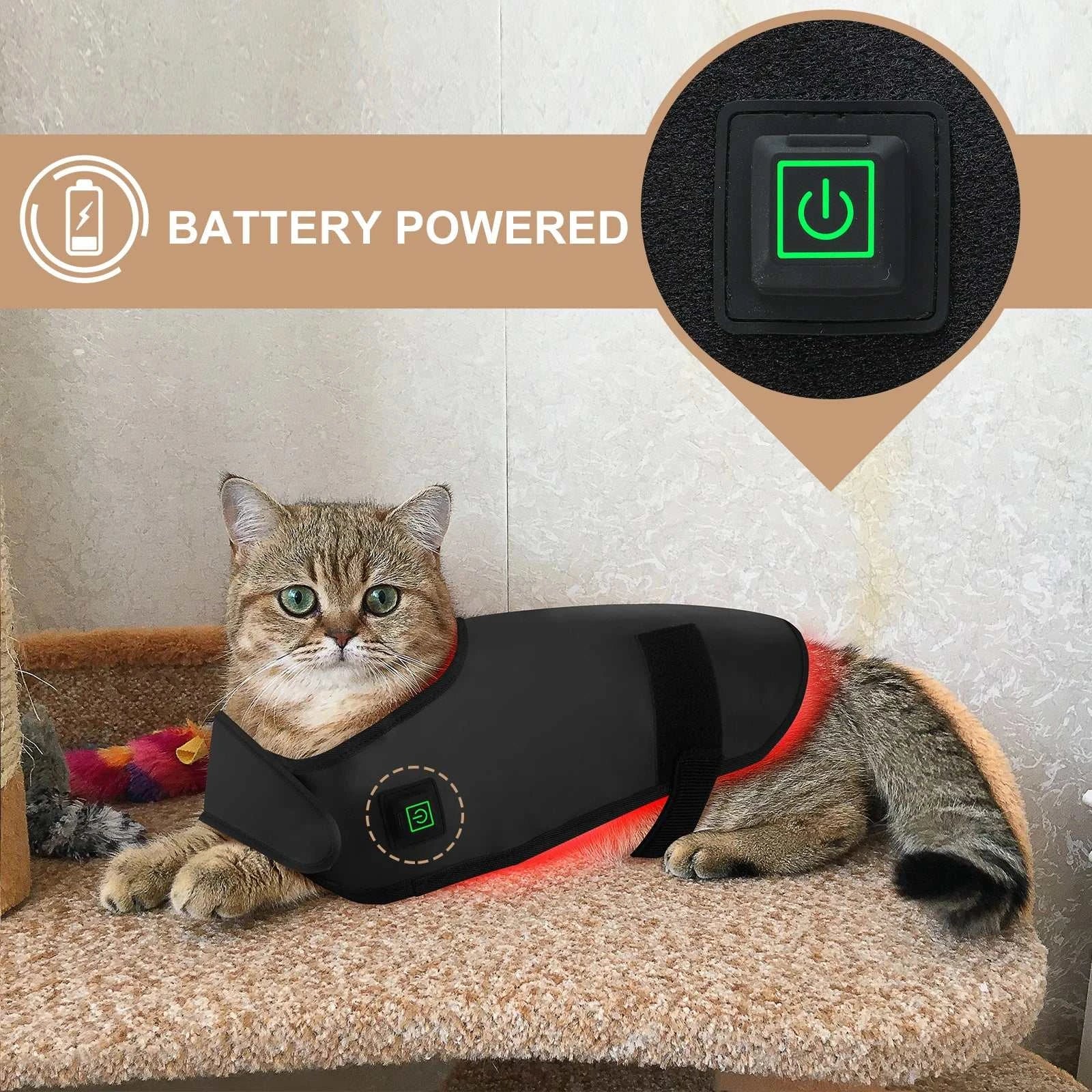 2026 Infrared Light Therapy Device Red Light Therapy Belt Small Dog/ Cat Infrared Therapy Wrap