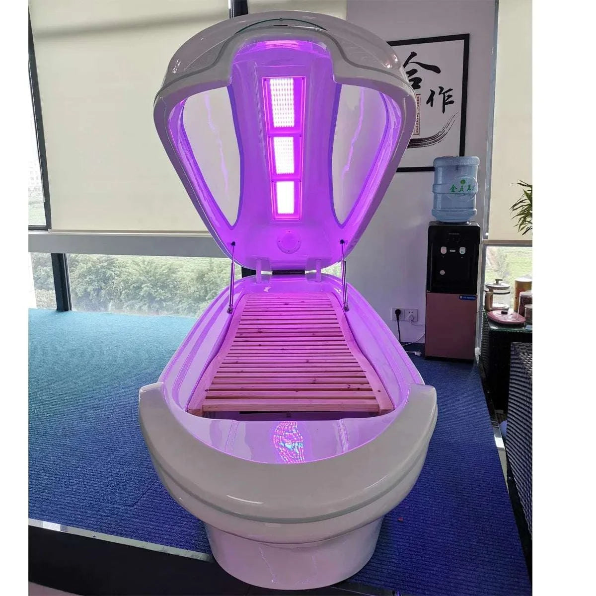2025 Acrylic 7 colour Far Infrared Wet Steam Ozone Sauna Spa Capsule Weight Loss And Detox Skin Rejuvenation Red Light Therapy Spa Bed Pod