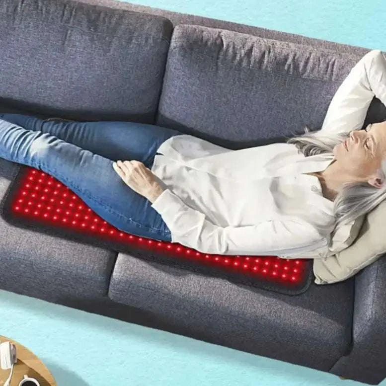 360pcs LEDs 660NM&850NM Red Light Therapy Mat Near Infrared Therapy Wrap Heat Pad for Full Body Pain Relief Skin Rejuven