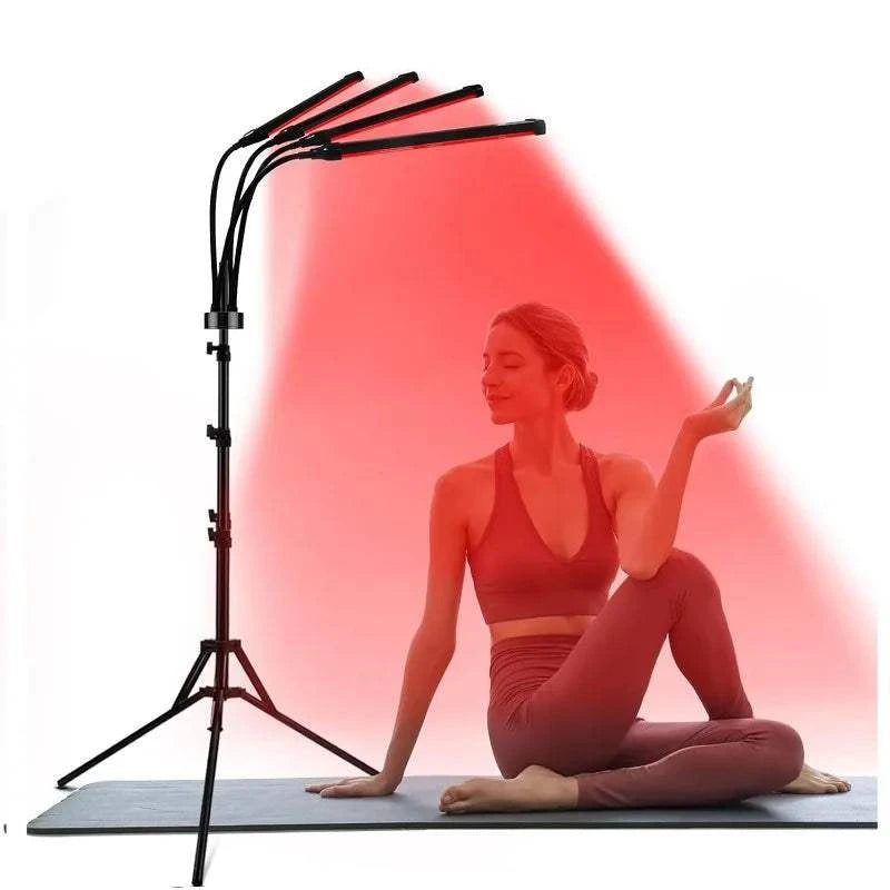 30W German Red Light Therapy Lamp With Stand Adjustable 660&850nm Reduce Muscle Pain Infrared Lamp Anti-wrinkle Beauty Device