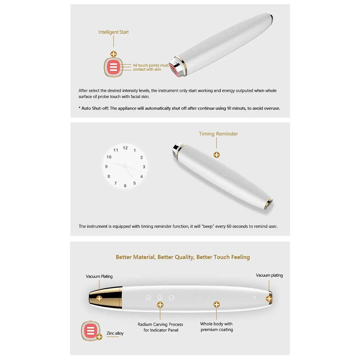 Radio Frequency For Eyes Massage Anti Wrinkles Pen RF Lifting Red Light Therapy Portable Facial Appliances For Beauty