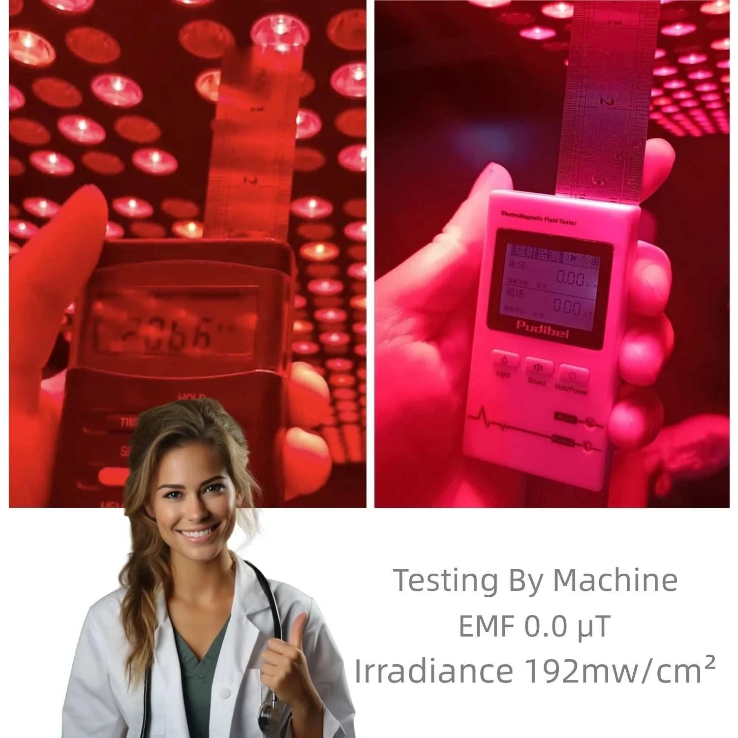 AZURE RH3600 Infrared Device with 7 Wavelengths 660nm 850nm 940nm Whole Body PDT Machine Led Red Light Therapy Panel Face Head