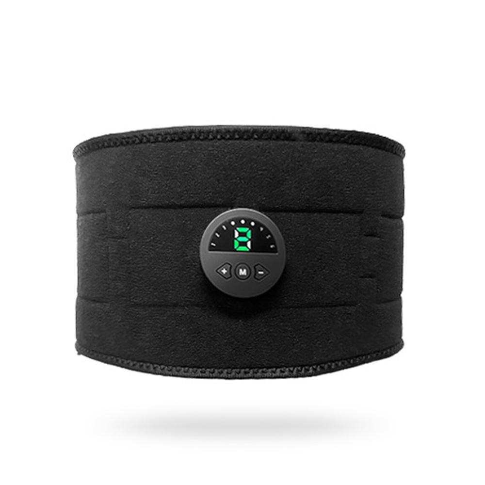EMS muscle stimulator vibration belt for abdominal training and slimming.