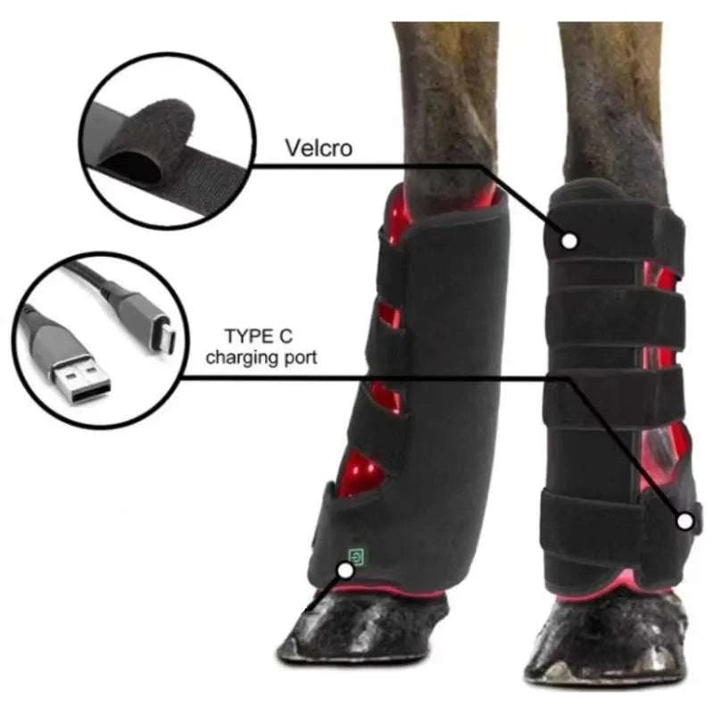 2025 LED Red Light Near Infrared Light Pet Horse Light Therapy Led Lamp Horse Red Light Therapy Pad Machine Black