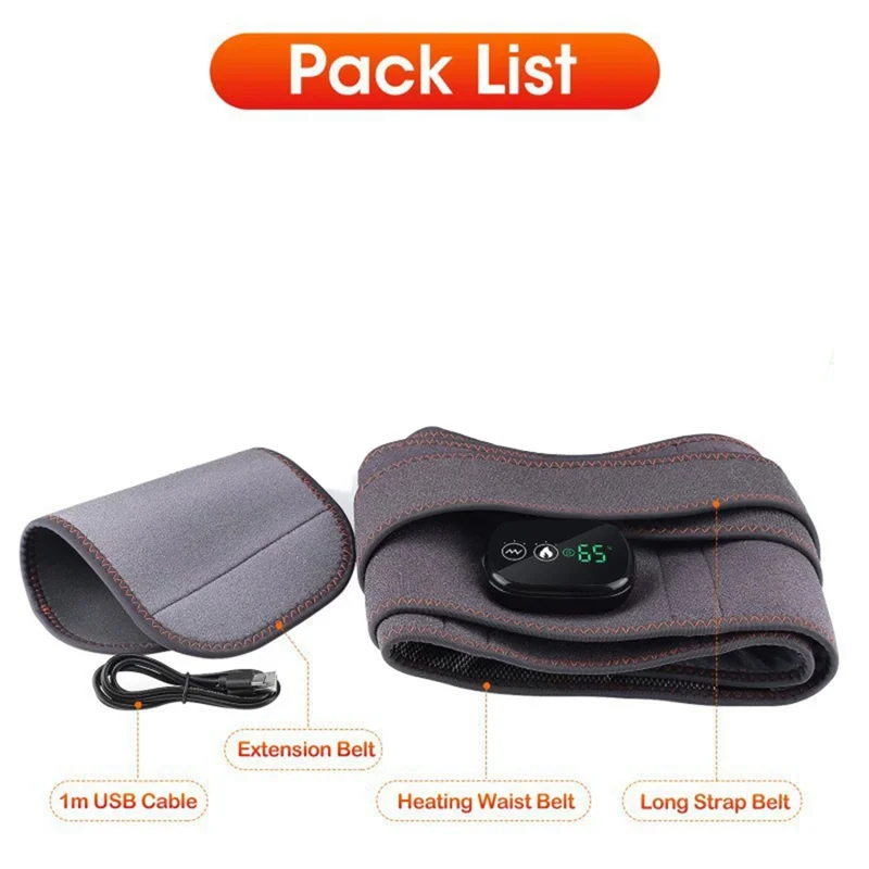 Red Light For Body Infrared Therapy Heating Belt Thermal Massage Waist Massager For Enhanced Comfort-CLIM