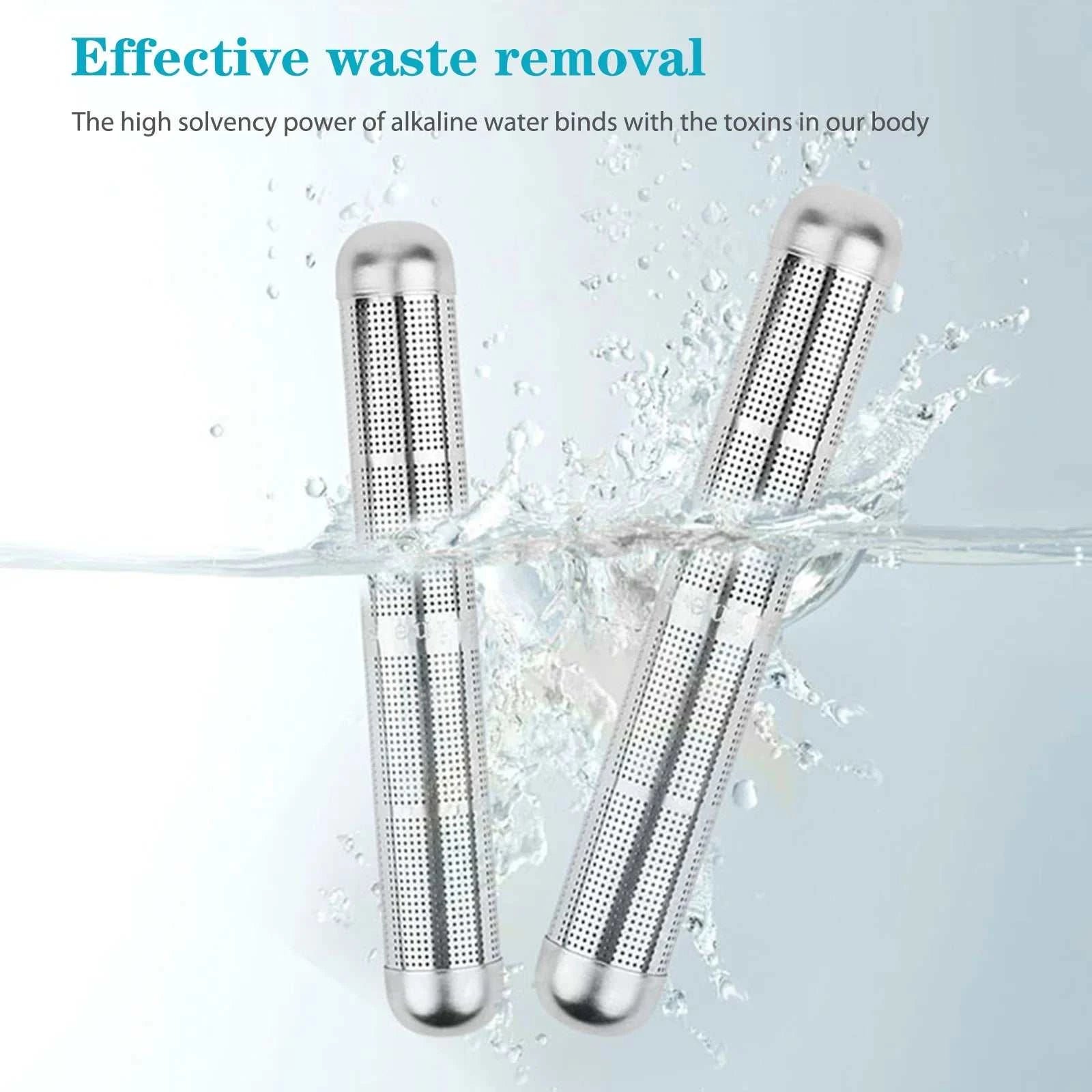 Alkaline Stick Water Purifier Family Stainless Steel Raise PH Charged Structured Purifier Alkaline Water Hydrogen Filter Stick