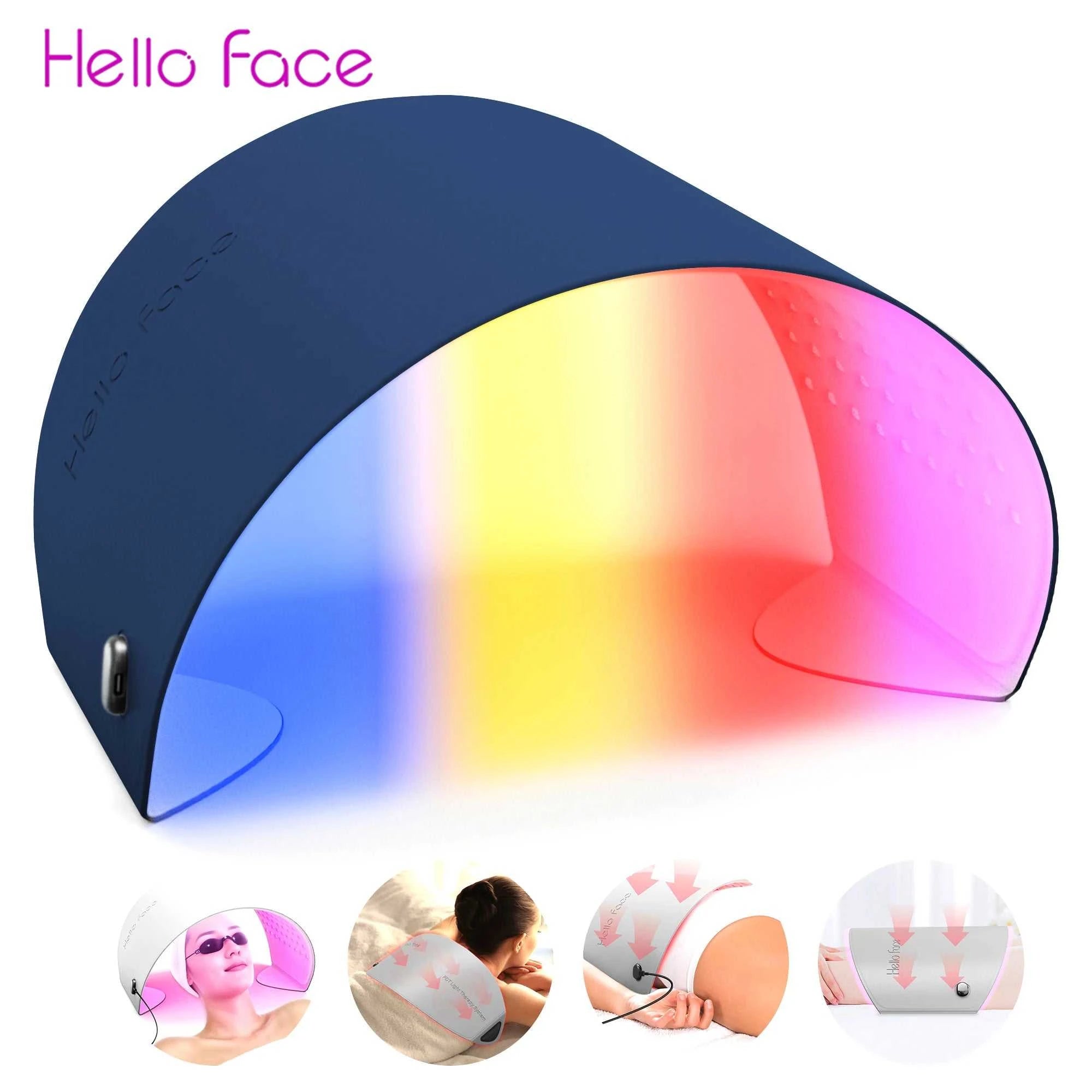 Hello Face L6 Mask 630nm 850nm 510K LED Light Therapy Mask PDT Red Light Near-infrared Light Facial Device Spa Skin Care