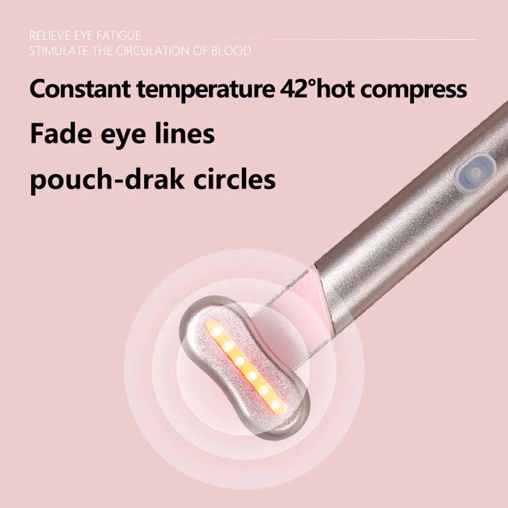 Eye Massager EMS Microcurrent Face Lifting Device Red Light Facial Wand Eye Neck Massager Skin Tightening Anti Wrinkle Skin Care