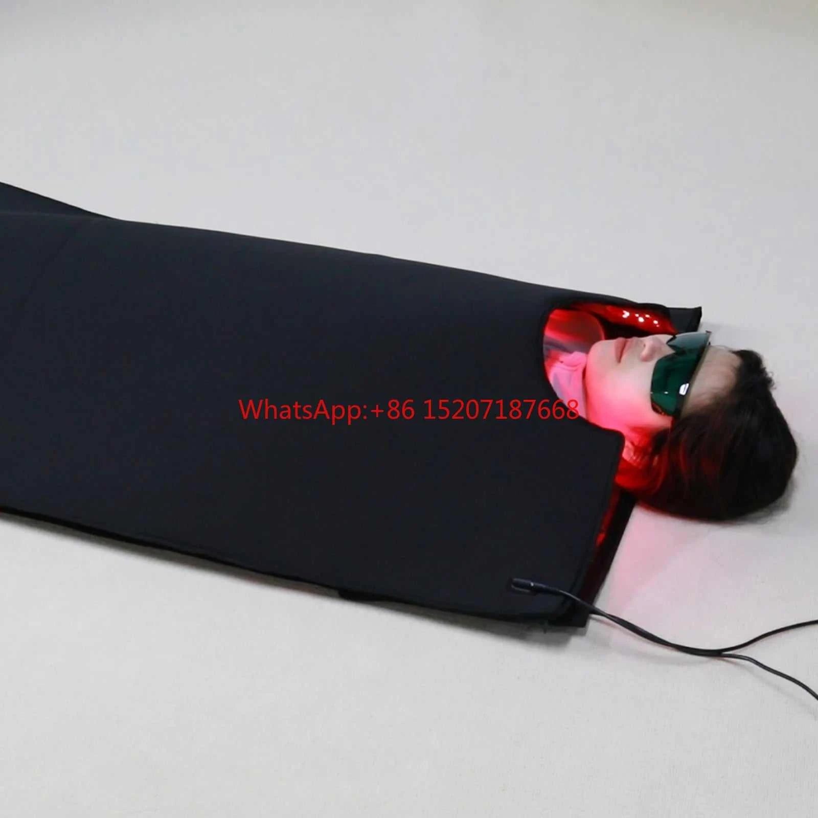 2025 Custom Full Body 660nm 850nm Red Light Therapy Infrared LED Pulsed Frequency Sleeping Bag US Plug Type Standing Type
