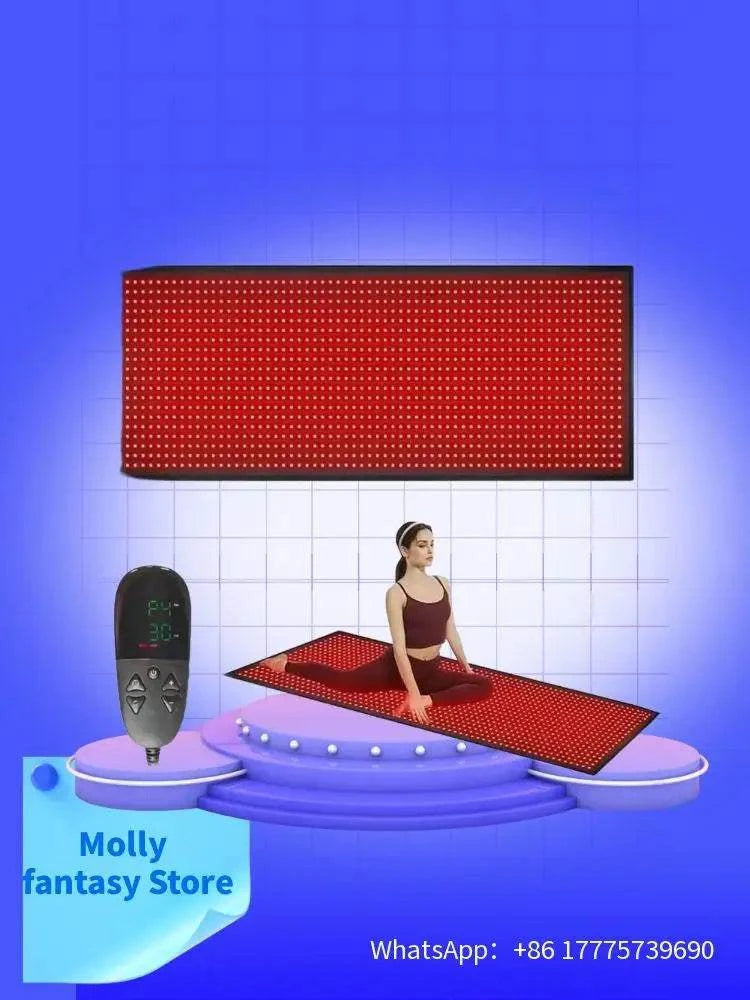 Large LED Red Light Therapy Yoga Mat 660nm 850nm Home Relaxation Equipment for Mind Body Fitness