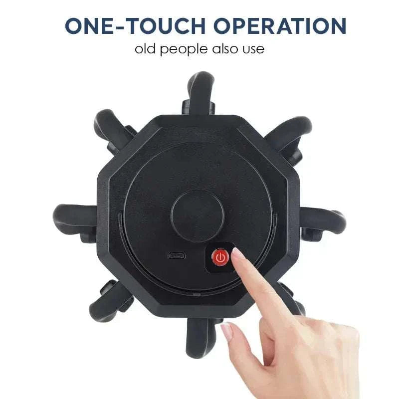2026 Electric Head Massager Octopus Massager 20 Contracts 5 Modes Scalp Massager 2 Extra Long Contract Red Light Therapy Device