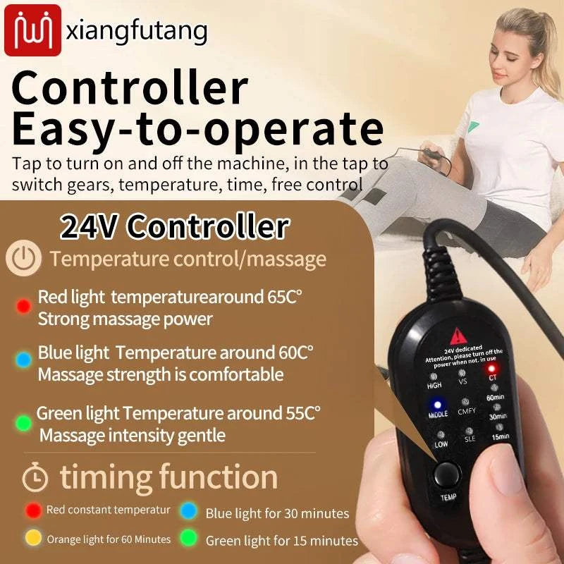 Red Light Heating Knee Pads Infrared Heated Therapy Hot Compress Knee Arthritis Pain Relief Brace Healthy Knee Massage Winter