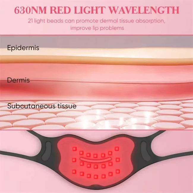 2025 Silicone Red Light Therapy Lip Plumper Lips Care Beauty Mask Device