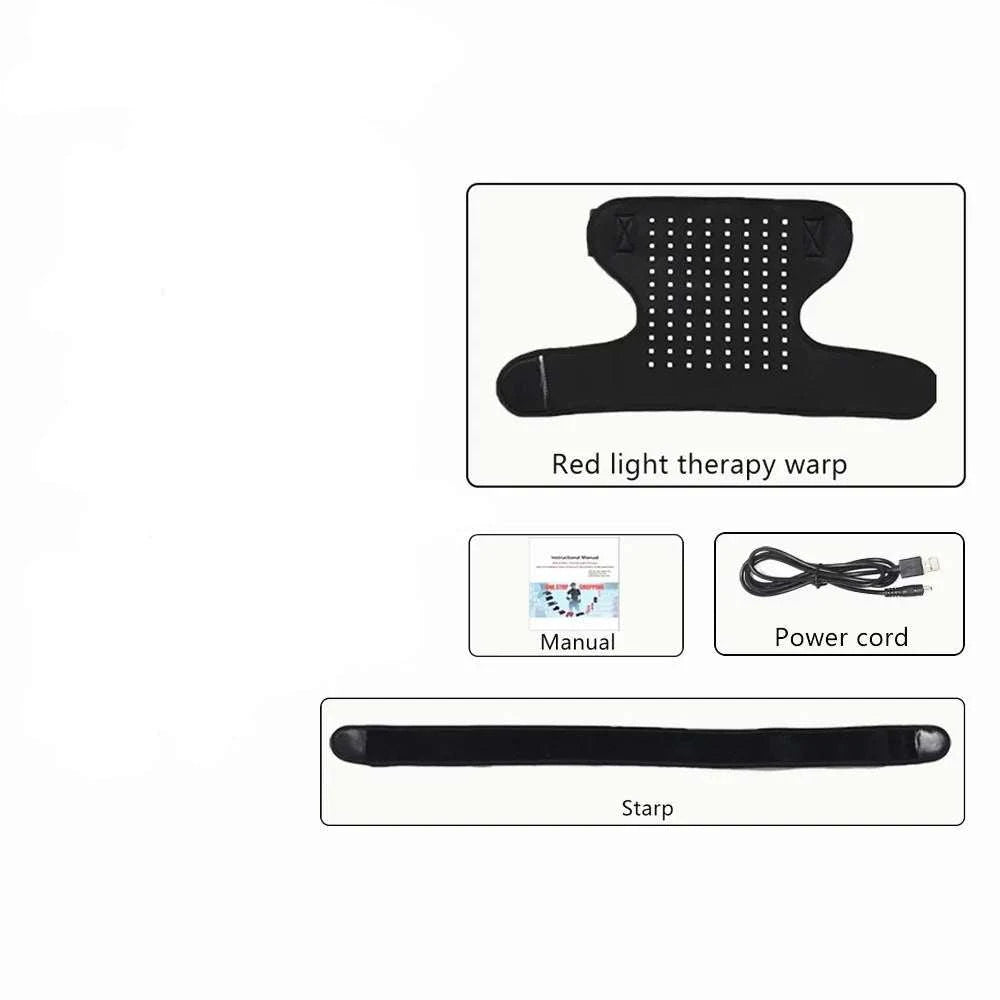Red Light Therapy Shoulder Brace, 660&850nm Infrared Wrap Therapy with Pulse device for Improve Joint Muscle Shoulder Pain Relief