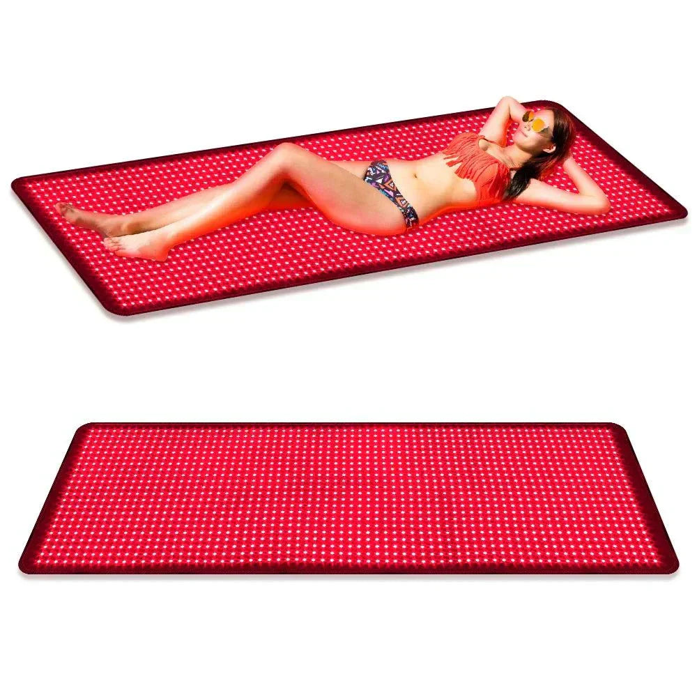 700w high irradiance red light therapy mat with flicker-free 660nm and 850nm LEDs.