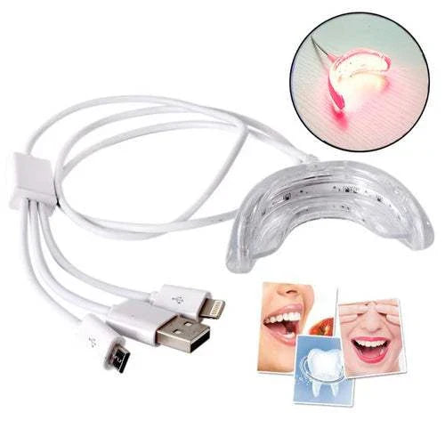 portable handheld red light infrared therapy device for oral health