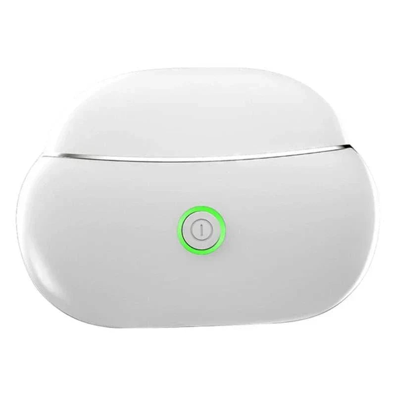 Portable Gua Sha face massager with EMS and light therapy functionality.
