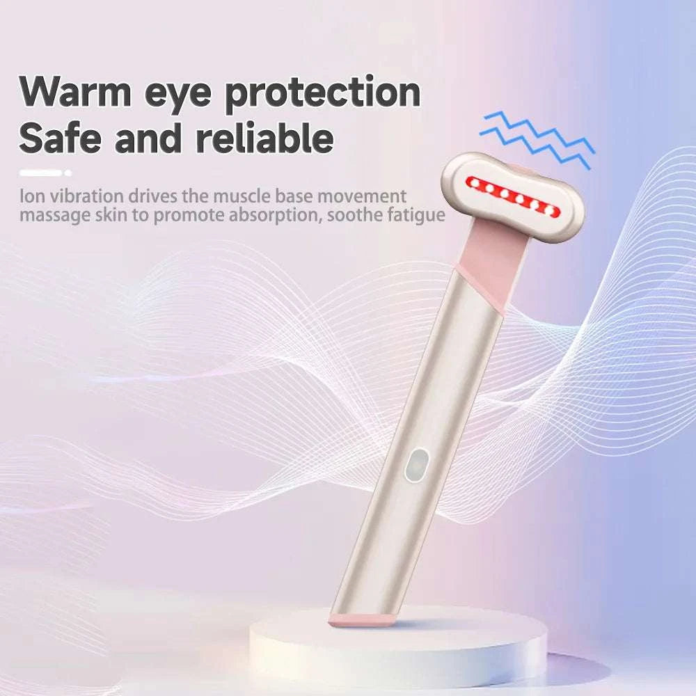 Eye Massager EMS Microcurrent Face Lifting Device Red Light Facial Wand Eye Neck Massager Skin Tightening Anti Wrinkle Skin Care