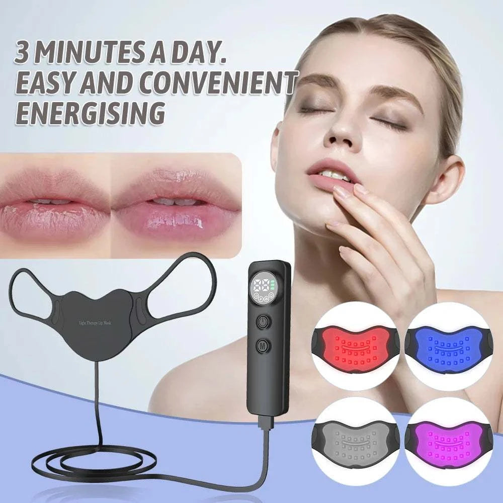 2025 Silicone Red Light Therapy Lip Plumper Lips Care Beauty Mask Device