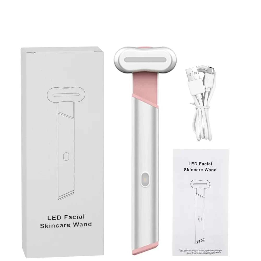 Eye Massager EMS Microcurrent Face Lifting Device Red Light Facial Wand Eye Neck Massager Skin Tightening Anti Wrinkle Skin Care