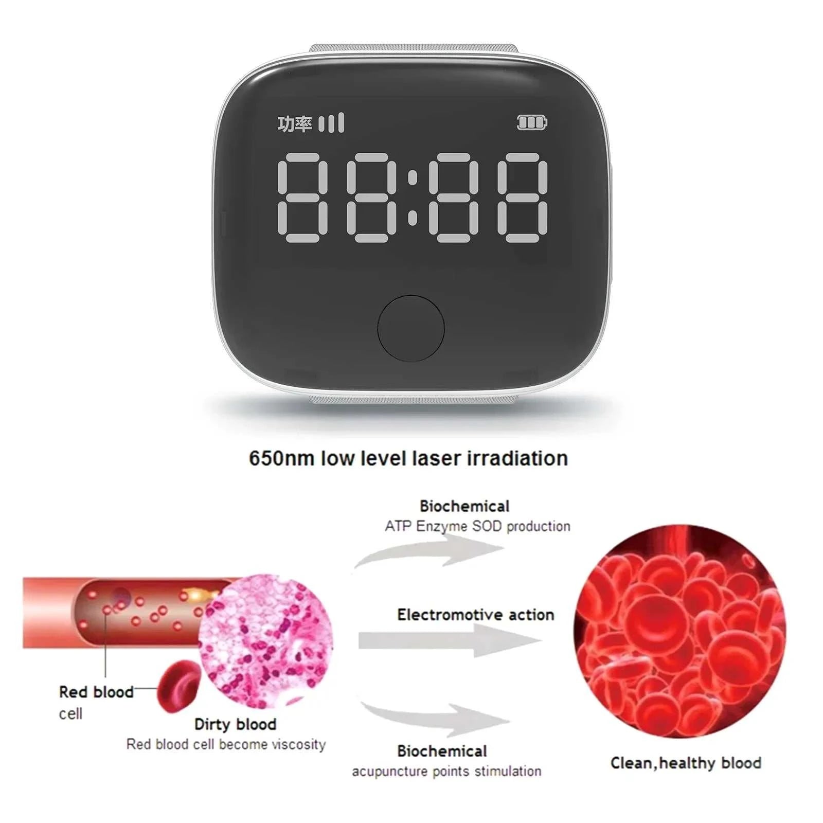 2026 Health care supplies 7 diodes 650nm led light physical therapy equipments red light therapy smart watches