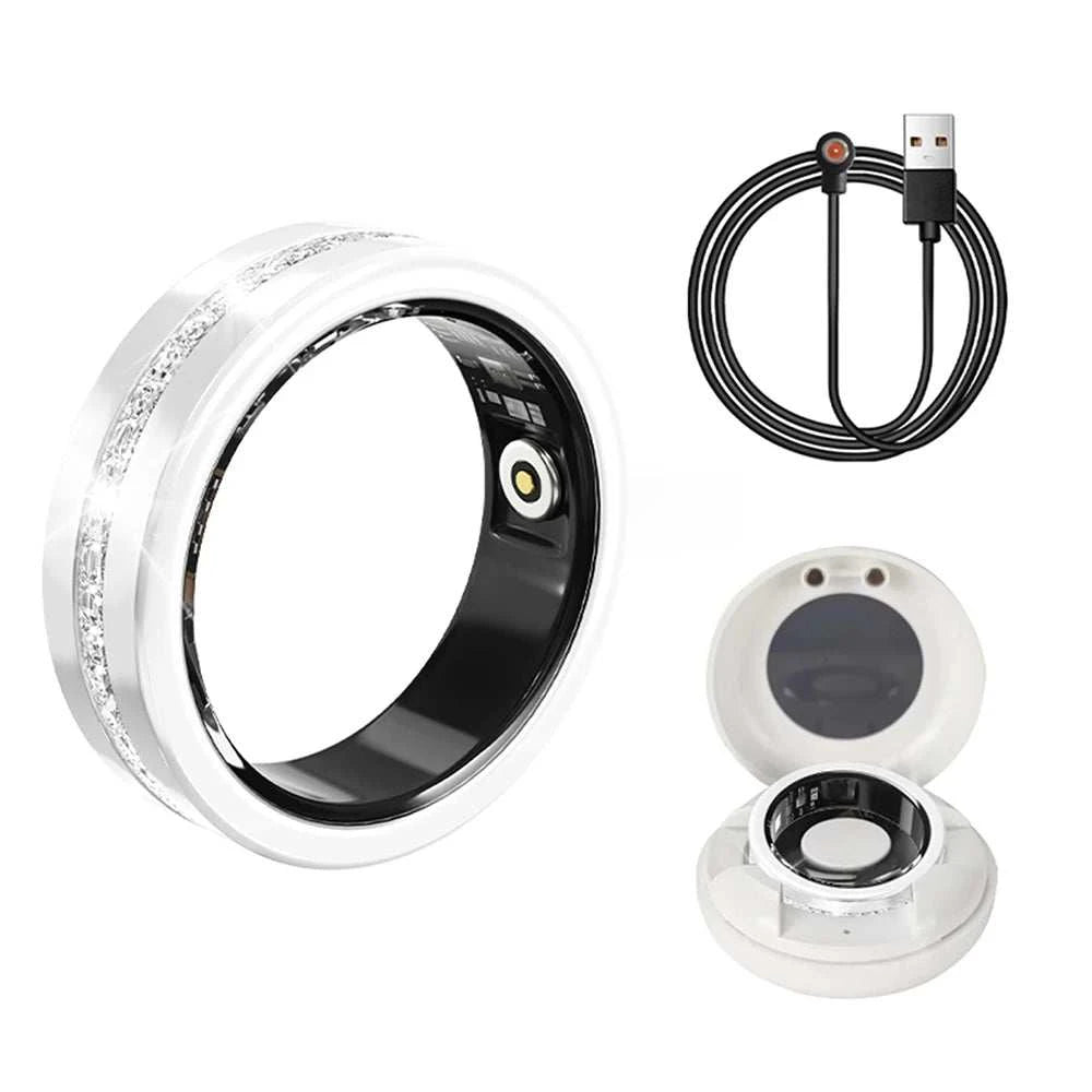 2025 New Smart Ring Lady Heart Rate Sleep Health Monitor Menstrual cycle detection IP68 Waterproof Fashion Sport Rings Women Men