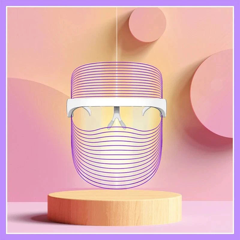 2025 Rechargeable 7 Colours LED Light Therapy Face Beauty Facial Devices Red Light Therapy Skin Care Led Mask Home Use Beauty Devices