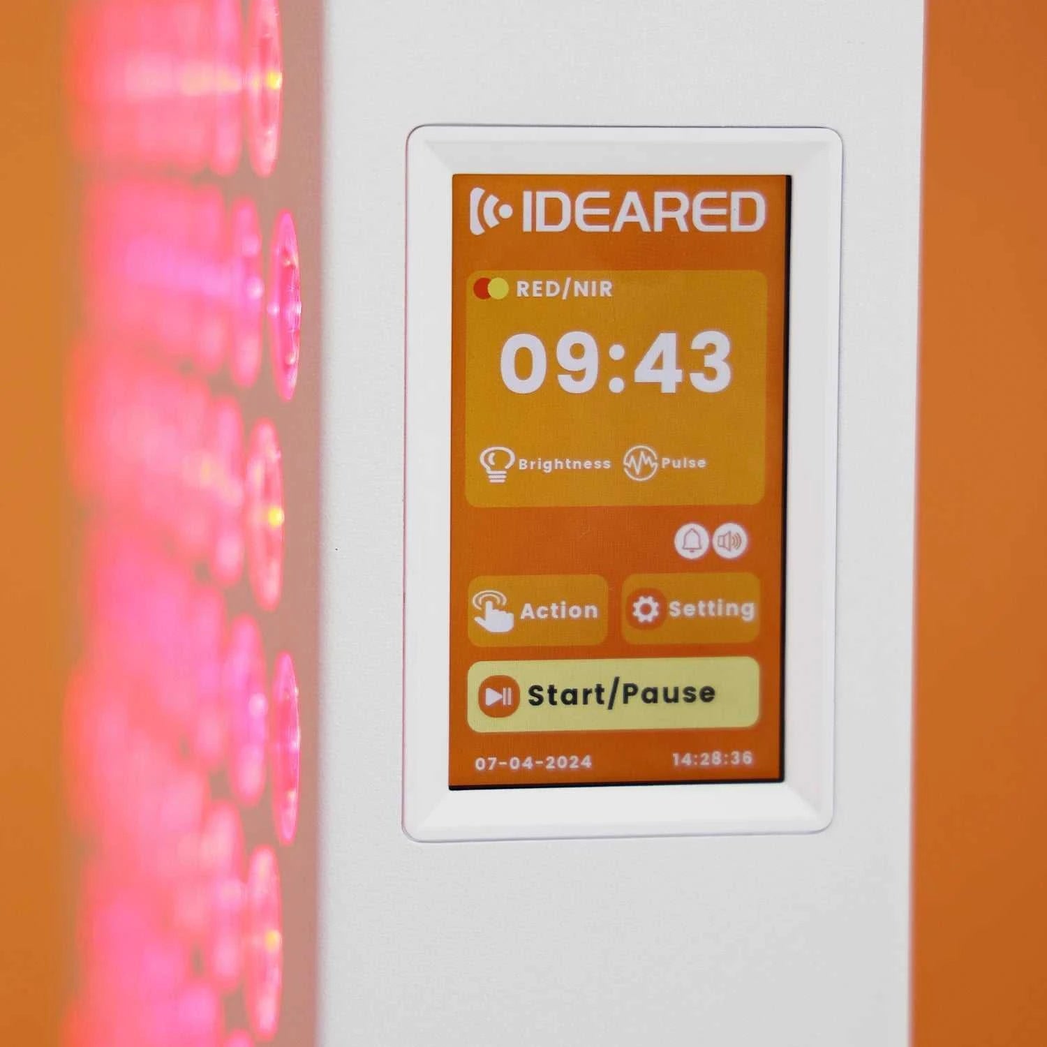 2026 APP Control 5w Dual Chips RLPRO600 8 wavelength Touch Screen Half Body Red Light Therapy Panel Light For Pain Relief