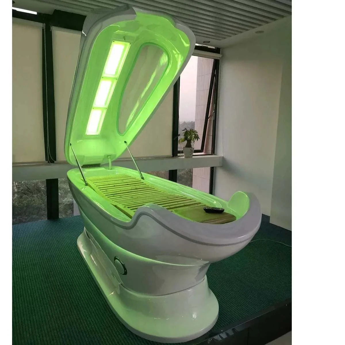 2025 Acrylic 7 colour Far Infrared Wet Steam Ozone Sauna Spa Capsule Weight Loss And Detox Skin Rejuvenation Red Light Therapy Spa Bed Pod