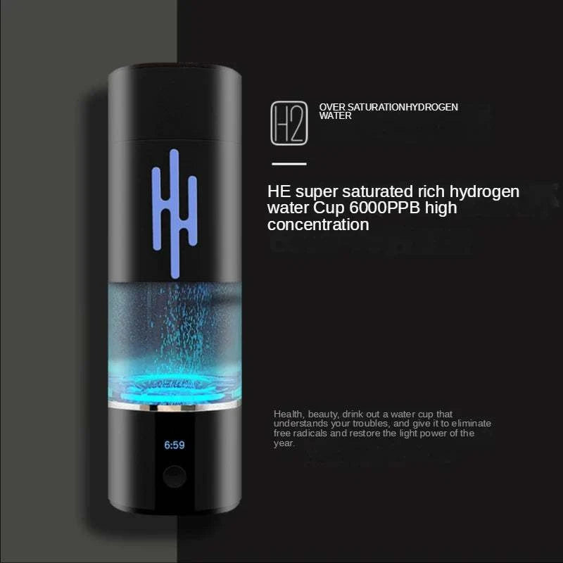 6000PPB High Concentration Hydrogen Rich Water Cup SPE/PEM Hydrogen Water Generator Water Filter Bottle Nano H2 Ventilator