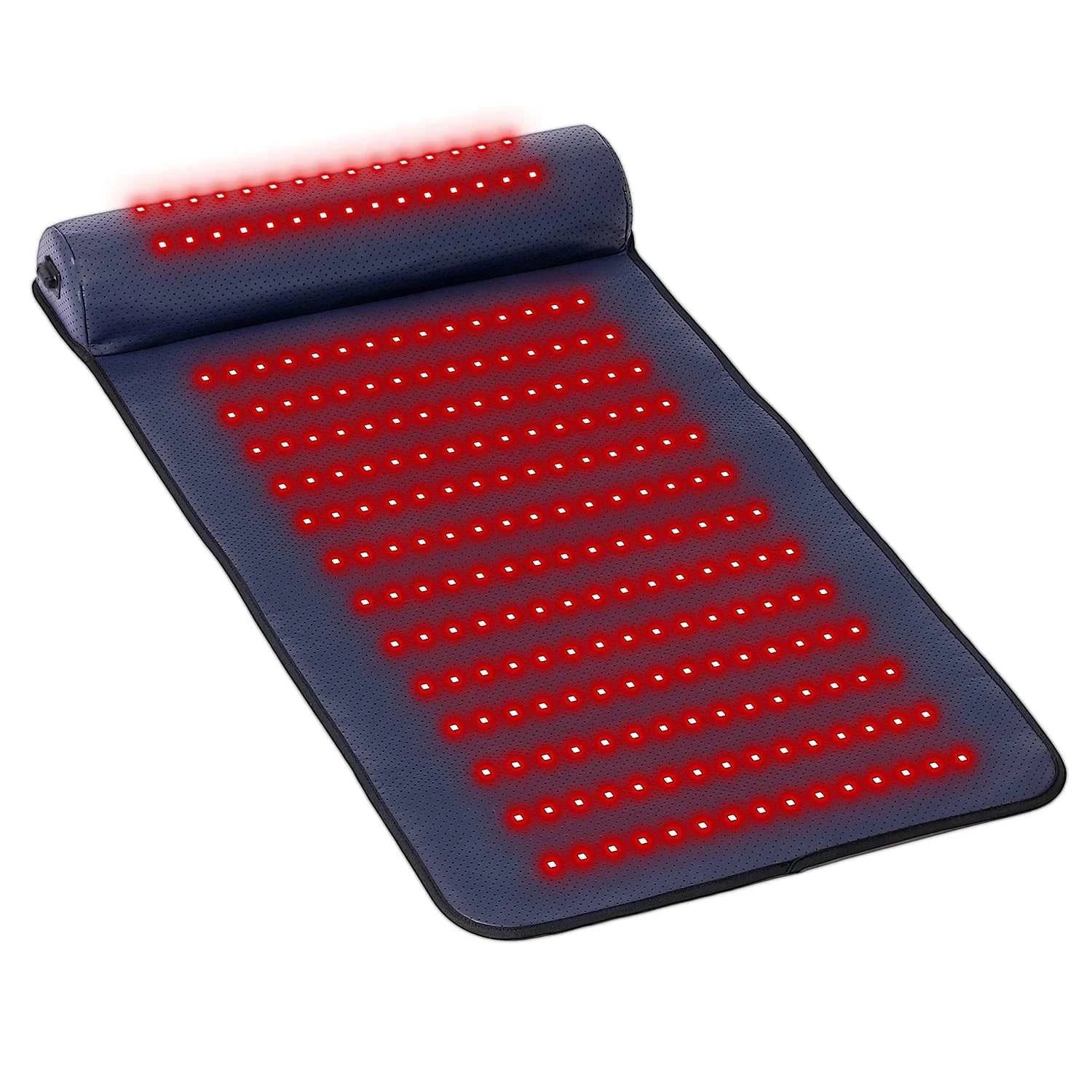 Red Light Therapy Massage Mat with 3D Neck Support & Far Infrared Heat â Professional Pain Relief for Home & Spa Use Relax