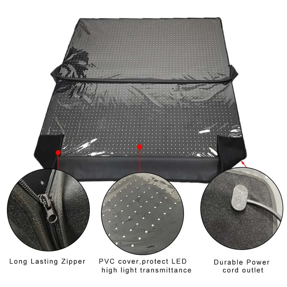 90x180x30cm Full Body Red Light Therapy Mattress for Home Red Light Infrared Light Sleeping Bag
