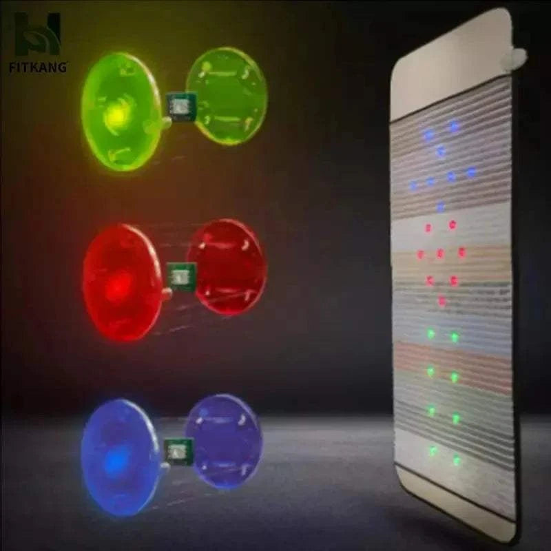 Rainbow Gemstones Far Infrared Heat Pemf Mats Red Light Photon Therapy Mat Chakra Pemf Mat