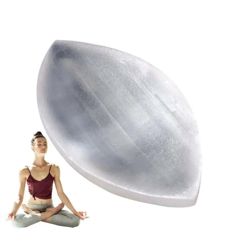 Selenite Tray Crystal Charging Plate Bowl Natural Gypsum Recharging Station For Healing Stones Meditation Cleansing Smudging