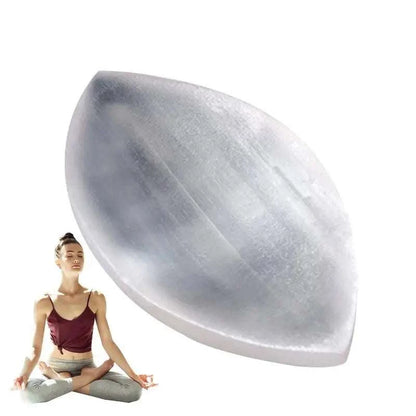 Selenite Tray Crystal Charging Plate Bowl Natural Gypsum Recharging Station For Healing Stones Meditation Cleansing Smudging