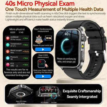 2025 New Sapphire Glass Laser Treatment Smart Watch Men Non invasive Health