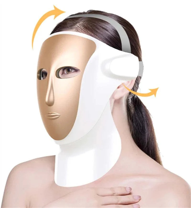 2026 New Arrival Care Facial Neck Breast Rejuvenation ABS Far Red Orange Blue Light Therapy Led Face Mask