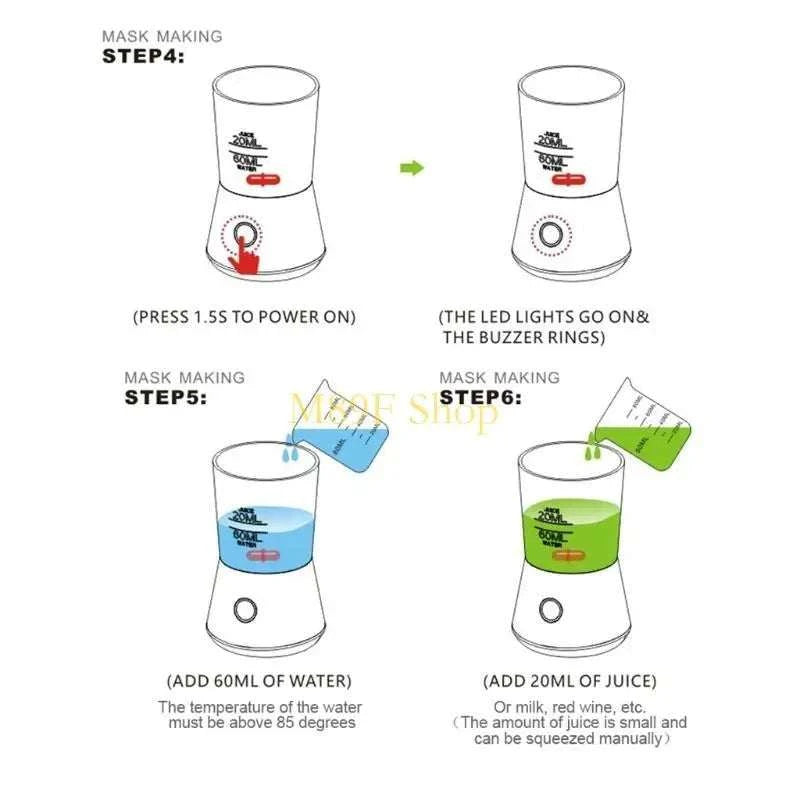 2025 DIY Auto Face Mask Maker Machine Fruit Vegetable Natural Collagen for Facial Car