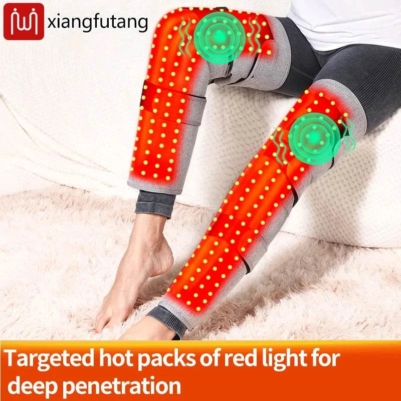 Red Light Heating Knee Pads Infrared Heated Therapy Hot Compress Knee Arthritis Pain Relief Brace Healthy Knee Massage Winter