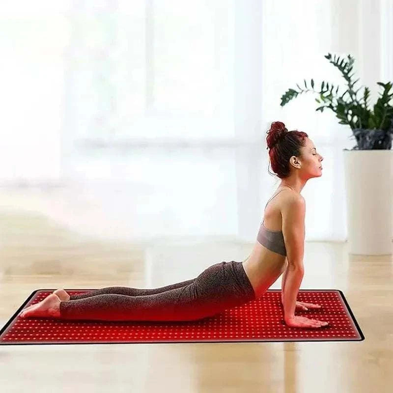 Large LED Red Light Therapy Yoga Mat 660nm 850nm Home Relaxation Equipment for Mind Body Fitness